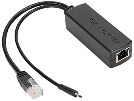 Adaptateur séparateur POE 48V à 5V, convertisseur d'alimentation sur Ethernet avec Sortie Micro USB pour tablettes Android, matériau Dropcam ABS