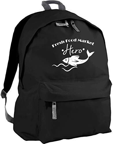 HippoWarehouse Fresh Food Market Hero Fishmonger Backpack ruck Sack Dimensions: 31 x 42 x 21 cm Capacity: 18 litres