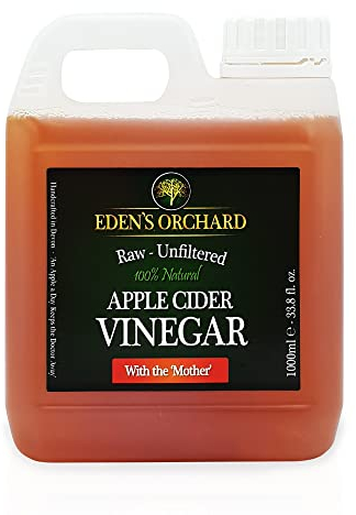 Apple Cider Vinegar with the Mother - Raw and Unfiltered - 1 Litre Jerry Can - 35.2 fl. oz. - 1000ml