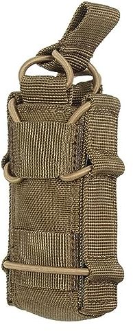 EXCELLENT ELITE SPANKER Open Top Single Pistol Magazintasche Taschenlampe Holster Magazin für Glock19 M1911 Magazine（Einzel + Coyote Braun）