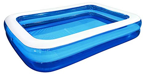 Outraveler Inflatable Kiddie Swimming Pool, Rectangular, 79x59x20, 116 Gallons, Outdoor, Backyard Family Recreational Activities with Kids and Toddlers