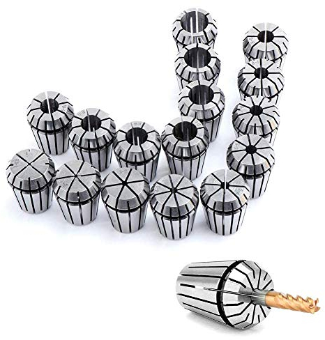 RATTMMOTOR Lot de 16 pinces de serrage ER25 - 2-16 mm - Pince à ressort pour défonceuse CNC - Porte-outils de fraisage