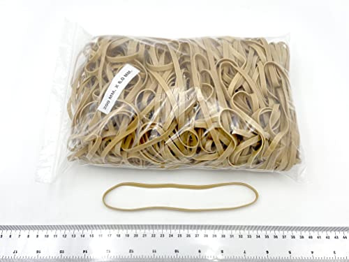 Progom - Elastiques - 200(Ø127) mm x 6mm -blond- sac de 1kg