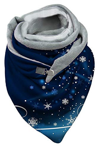 MILAX Dreiecksschal Damen Strickschal Wärmende Warme Schal Halswärmer Frauen Strick-Pullover Umhängetuch Weiches Dreieckstuch Retro Dreieckstuch Herbstschal Baumwolle Dreieckstuch Frauen Winterschal