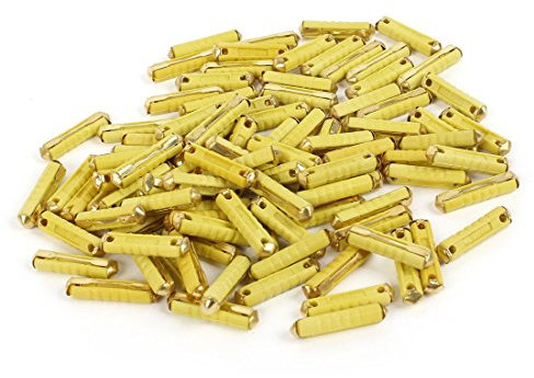 100 Stück 20A Auto Continental Torpedo Sichere Sicherung Gelb 2,5 cm x 0,6 cm