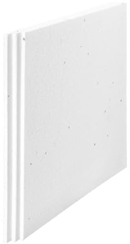 IMBALLAGGI 2000 - Pannelli Polistirolo Isolanti 15 kg/mq, 36 Pezzi, 50x50x1 cm, Pannelli Isolanti Termici per Rivestimento Parete, Soffitto e Altro, Isolante Termico e Acustico, Polistirolo Pannelli