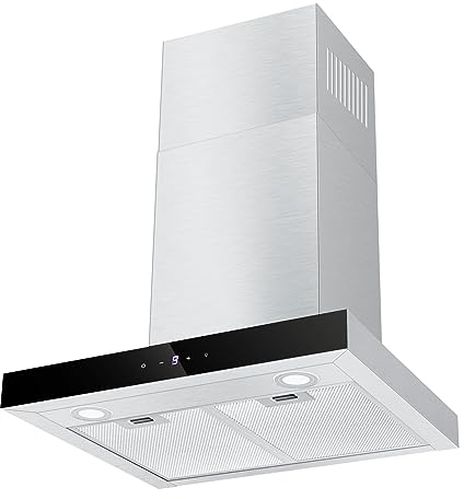 TopStrong Hotte aspirante 60cm, hotte aspirante circulant air/air évacué, hotte aspirante avec 700 m³ / h, hotte Extractive en Acier Inoxydable, contrôle Soft Touch 9 étapes et