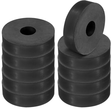PATIKIL Entretoise en Caoutchouc Polyvalente, Lot De 10 Pièces, 1,6 OD, 0,47 ID, 0,4 d'Épaisseur, Rondelle en Néoprène Anti-Vibration pour Boulons HVAC et Accessoires De Voiture