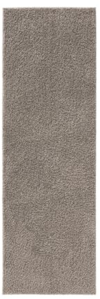 benuta Basic Hochflorteppich Soho - hellgrau 70x200 cm - Kuschelig Weicher Teppich im Minimalistischen Look - Pflegeleicht - Fußbodenheizung Geeignet