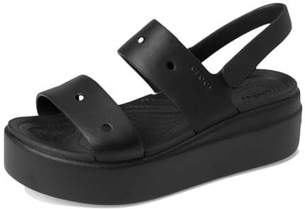 Crocs Brooklyn 4u, Sandalias Mujer, Negro, 39/40 EU