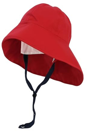 crazy4sailing Südwester Regenhut Herren & Damen Storm – Wasserdichter Segelhut mit Futter & Kinnband – Klassischer Ölzeug Regenhut für Segeln, Angeln & Outdoor – Winddicht & Atmungsaktiv