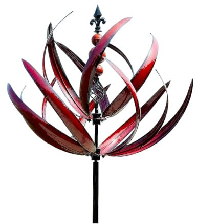 iFutniew Molinillos de viento para jardín, grandes esculturas de metal para exteriores, decoración de jardín