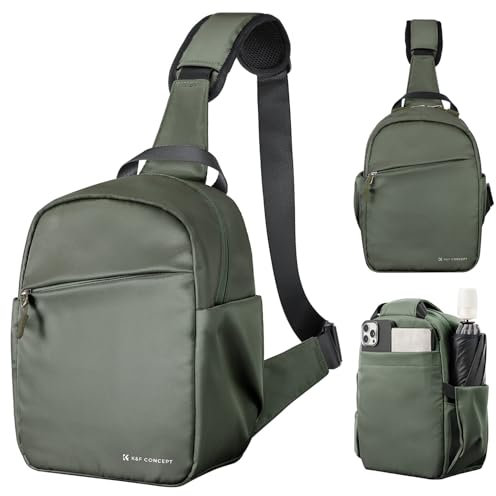 K&F CONCEPT Kameratasche, Kamera Sling Tasche Schultertasche Fotorucksack Klein, Wasserdichter Kamerarucksack, Verstellbarer Schultergurt Kamera Rucksack für DSLR/SLR Kamera Objektiv