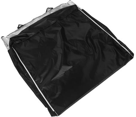 Front Load Washer Cover for Washing Machine and Dryer Black | Oxford Cloth Coating Fabric, Outdoor Use, Weather Resistance, Easy to Fit