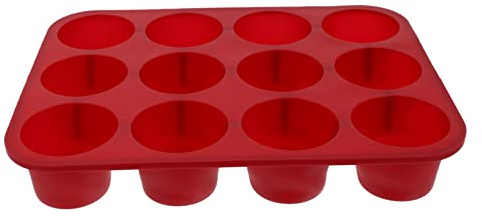 Cabilock Molde de Silicona para Magdalenas y Pasteles, Alta Transparencia y Antideslizante, Adecuado para Hornear en Casa Panaderías