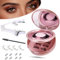 Faux Cils Magnetique Naturel 3D Sans Colle Pour SéCurité RéUtilisable Faux Cils Magnetique Avec Applicateur Le Maquillage Quotidien Ou Les Rencontres, Mariages, FêTes (3 Paires)