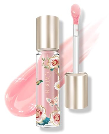 CATKIN Serum Plumping Lip Gloss, Olio Labbra Colorato, Volumizzante Labbra, Alta Lucidità, Sensazione Rinfrescante, Idratazione, Lunga Tenuta, Non Unto, Contiene il 90% di Essenza Nutriente, 3,5 ml