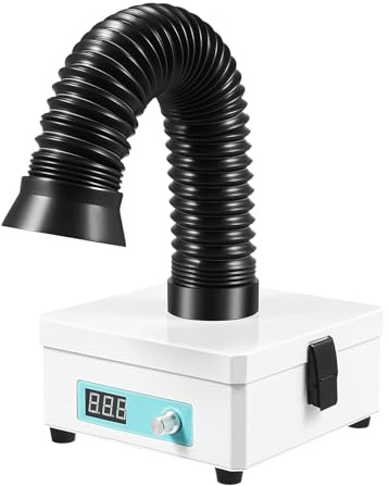 Lötrauchabsaugung 15W Lötabsaugung mit 3 Filterschichte Desktop Lötrauchabsauger Entferner Schweißrauchabsauger Luftmenge 15m³, für Laserschweißen, Rauchabsaugung und Desktop-Löten