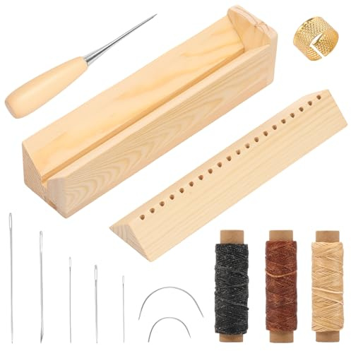 Dispositif de Reliure de Livres, en Bois, avec perforatrice et alêne, perforatrice pour Trous de Signature, Accessoires de Reliure, Outils de Perforation pour travaux manuels, carnets