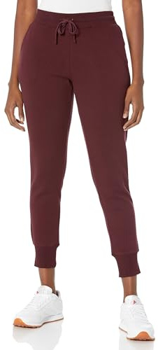 Amazon Essentials Women's Jogger Sweatpant Pants, -burgundy, Large
