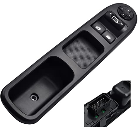 CT-CARID 6554.QC Master Control Power Fensterschalter Fahrerseite für Peugeot 207 Citro enC3 Picasso 2007–2014, linke Fahrerseite (Versand aus Deutschland) (6554QC)