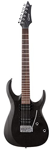 Cort B-001-1701-0 Solid Body Open Pore Black E-Gitarre