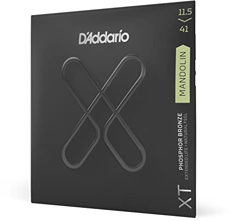 D'Addario XTM11541, XT Mandolin Gitarrensaiten aus Phosphorbronze, Medium/Heavy, 11.5-41