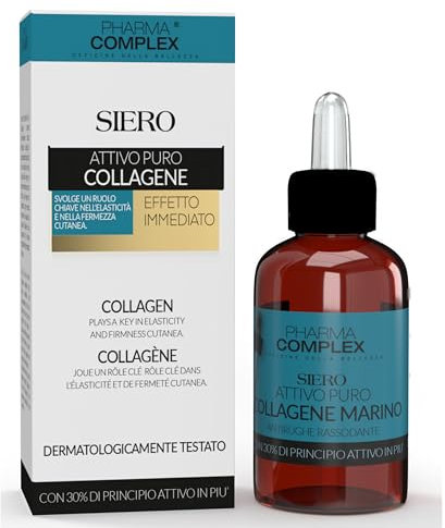 Siero Collagene Viso Attivi Puri Luxury, Gocce Filler Viso Donna Uomo Antirughe, Ripara-Nutre-Alta Concentrazione