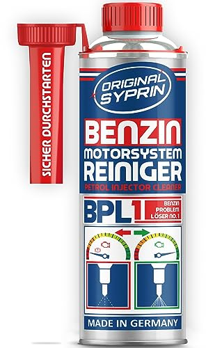 SYPRIN Kraftstoffsystem Reiniger 500ml - Benzin Reiniger für Benzinmotoren, Systemreiniger entfernt Ablagerungen und reduziert Kraftstoffverbrauch