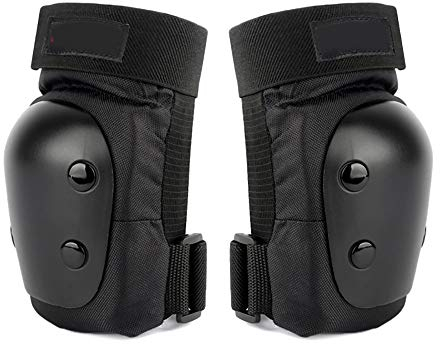 Omenluck Ellenbogenschoner für Radfahren, Rollschuhlaufen, rutschfest, Sturzschutz, Kompressionsbandage, 1 Paar