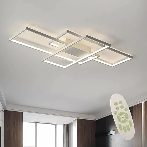 Diossad Plafoniera Led Soffitto Moderna,Dimmerabile Plafoniera Lampada Da Salotto Lampada Da Soffitto Led,Applica A Decorativa Soggiorno Camera Da Letto Cucina E Ufficio