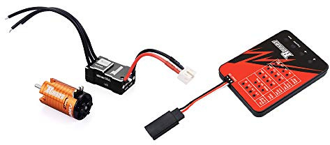DollaTek Mini 1410 bürstenloser Motor 9500kv mit 18A ESC-Combo und Programmierkartensatz für 1:24 und 1: 26 rc Auto - Gold