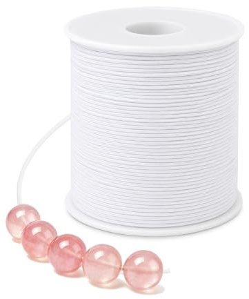 VABNEER Cordino elastico da 100 m, 1 mm, cordino elastico, per braccialetti e artigianato