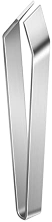 Stainless Steel Fish Tweezers, Fish Bone Tongs Pincers, Fast Scales Peeling Kitchen Tool, Silver, Pack of 1, Slant Mouth