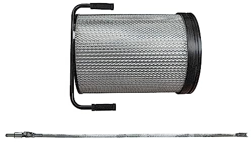 vhbw Feinstaub-Filterpatrone Ersatz für Bernardo FP1 für Absauganlage für Holzbearbeitungsmaschine - Mit Reinigungsbürste