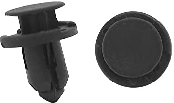 A ABSOPRO Coche Remache Parachoques Guaabarros Retenedor Clip 8mm Plástico Negro(Juego De 50) Clip para Bandeja de Maletero