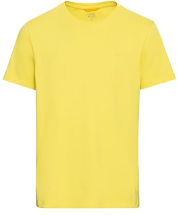 camel active Herren Jersey T-Shirt aus zertifiziertem Organic Cotton Gelb, Menswear-XXL