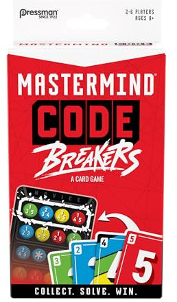 Pressman Mastermind Codebreakers Kartenspiel, 3 Schwierigkeitsstufen, 2–6 Spieler, ab 8 Jahren
