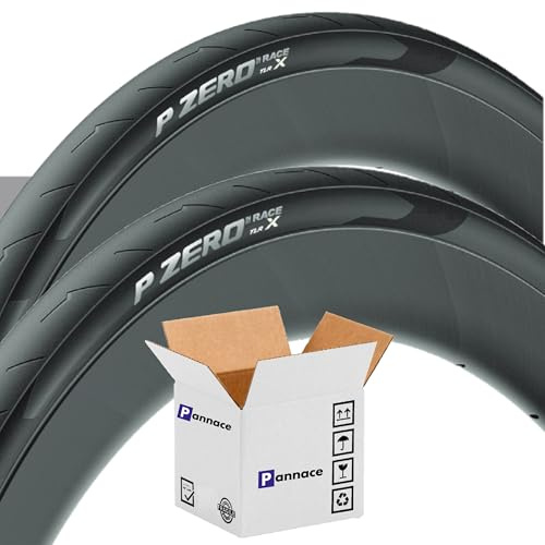 Par (2 Unidades) Neumáticos Bicicleta Cycling P Race Zero X TLR Cubierta Carretera - Tubeless Ready - TechWALL+ Road - SmartEVO (700 x 28 c - 28-622 on Rim 19C)