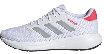 adidas Unisex Response Runner Shoes, FTWR White/Halo Silver/Lucid red, 12 UK