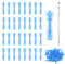 100 Pièces Aiguilles Jetables pour Points Noirs, Dissolvant jetable de boutons d'acné, Blackhead Blemish Remover Tool, Aiguilles pour éliminer L'acné et Outils éliminer Les Imperfections