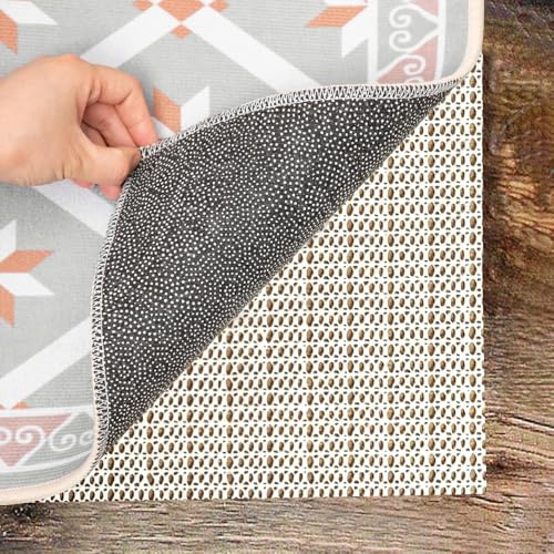 KYYGKY sous Tapis Antidérapant, 200 x 200 cm Tapis antidérapant en Caoutchouc PVC antidérapant Antidérapante pour Tapis Anti Glisse Tapis Moquette Tapis stoppeur Protection de Tapis antidérapante