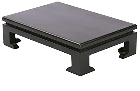 Présentoir chinois en bois pour bonsaï, fabriqué à la main, base rectangulaire, meuble oriental (taille moyenne)