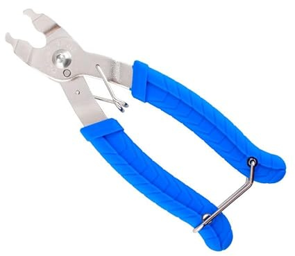 HOUSON Universal Fahrrad Kettenschloss Zange - Für 6-12fach Ketten - Auf- & Zubau, Sicherungsclip, Blau - Hochfester Kohlenstoffstahl