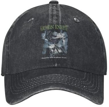 LUOJZGUMU Demon Knight Tales from The Crypt Baseball Caps Casual Distressed Denim Horror Sun Cap Men Women Outdoor Running Golf Gift Hats
