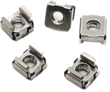 Schwimmende Käfigmutter Edelstahl-Quartett-Schwimmmutter M4 M5 M6 M8 M10 Kassetten-Elastikgehäuse-Kartenkäfigmuttern(M5 5pcs)