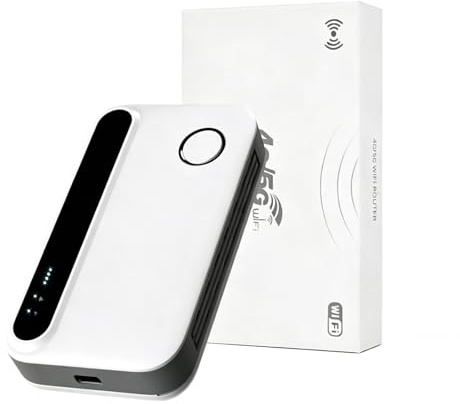 4G Mobile WiFi,Portable WiFi Router-SIM Card Hotspot, Ultra-Fast/Mobile Internet up to 300 Mbps, Pocket-Sized Modem for Travel Remote Work,Supports simultaneous connection of up to 10 devices