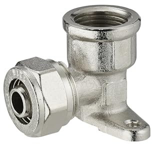 Gomito a parete multistrato a compressione 1/2 per tubo Ø20 | Connessione resistente e durevole | Ideale per impianti idraulici e riscaldamento | Facile da installare | QUICK PLOMBERIE