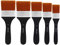 metagio 5 Stück Aquarell Acryl Flachpinsel, Acrylpinselset, Pinselset Malenpinsel Set Ölfarben Bürste Nylonbürste Ölmalpinsel für Malerei Ölmalerei Aquarell Acryl Gouache(20/30/40/50/60mm)