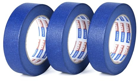 ADHES 36mm x 41m,3 Rollen Malerkrepp Blaues maler klebebänder | UV-Schutz Saubere Kanten,Keinerlei Rückstände, für Malerarbeiten,Saubere Kanten